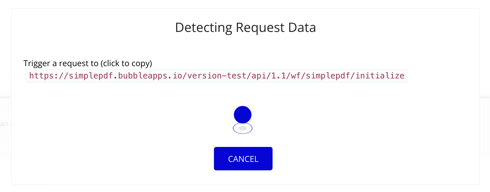 Workflow URL for fields detection